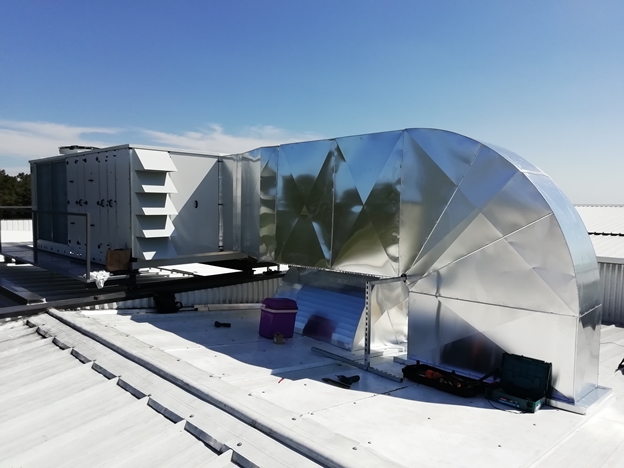 Instalação RoofTop e Condutas Com Proteção Mecânica