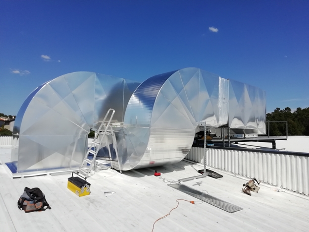 Instalação RoofTop e Condutas Com Proteção Mecânica